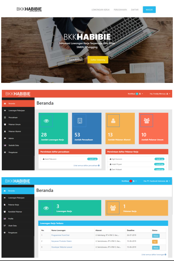 Web-Based Special Job Market Information
                            System (BKK) at SMK Negeri 1 Pungging
