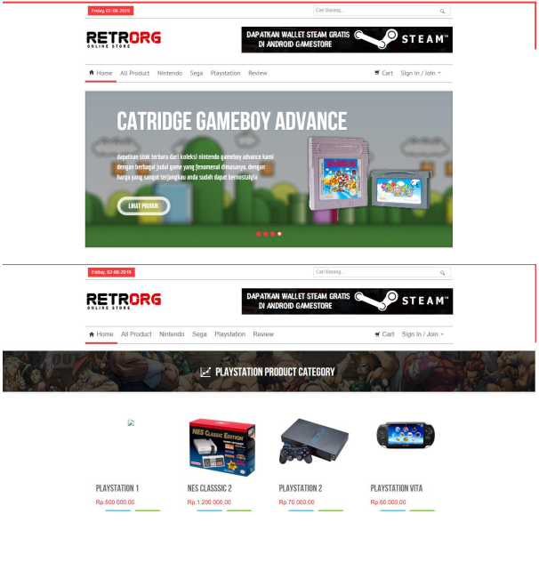 Retrorg Online Store