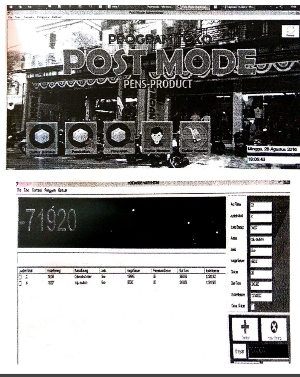 Administration and Transaction Program
                            Using Visual Basic 6.0 and Microsoft Access at Post Mode Store, Mojosari